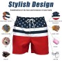 TMEOG Bañador Hombre Pantalones Cortos de Baño Bañadores Surf Playa Hombre Traje de Baño Secado Rápido Shorts de Natación con