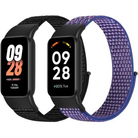 BTTNG Correa Compatible con Xiaomi Band 8 Active/Redmi Smart Band 2 Mujeres Hombres, 2 Pack de Pulseras Ajustable de Un Solo