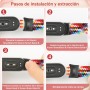 Janpso Correas elásticas trenzadas compatibles con Xiaomi Smart Band 9/8 mujeres hombres, pulseras elásticas ajustables Loop
