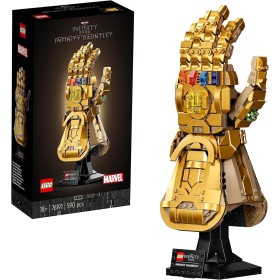 LEGO Marvel Guantelete del Infinito, Maqueta del Guante de Thanos de los Vengadores, Regalo para Hombres y Mujeres y Frans de