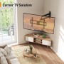 Perlegear Soporte TV Pared con Brazo Articulado Extralargo para Pantallas Planas y Curvas de 32-75 Pulgadas, Soporte TV