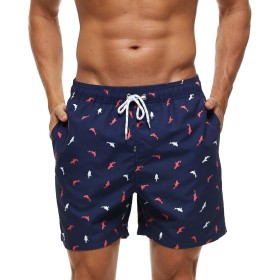 TMEOG Bañador Hombre Pantalones Cortos de Baño Bañadores Surf Playa Hombre Traje de Baño Secado Rápido Shorts de Natación con