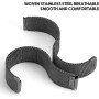 MIJOBS Correa de Metal para Xiaomi Smart Band 8 Active Pulsera, Exquisita Correa Compatible con Xiaomi Smart Band 8 Active
