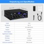 HiFi Audio Amplificador, AK45 Bluetooth5.0 Amplificador de Potencia de Audio 2.0CH 40Wx2 Salida MAX 400W Receptor estéreo para