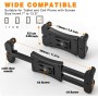 Nakelulu Soporte de Micrófono para Tableta, Pie de Micro para iPad, Soporte para iPad Micrófono con Ajuste de 360° para iPad