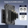 Unitek M2 NVMe SSD carcasa SATA a USB C 3,2 10Gbps UASP adaptador de d