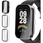 ivoler 3 Piezas Funda para Xiaomi Smart Band 9 Active/Redmi Band 3 (No para Xiaomi Mi Band 9), Protección Completa Protector de