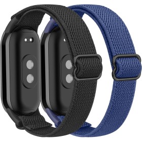 YLK 2 Piezas Correa Compatible con Xiaomi Smart Band 9/ Xiaomi Smart Band 8, Pulsera Elástica Suave Ajustable para Xiaomi Smart
