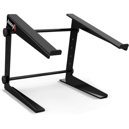Audibax Top-5 - Soporte para Portátil - Stand para Ordenador para Cabina DJ o Estudio - Altura Regulable de 16,5 a 25,5 cm -