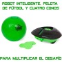 Smart Ball - Soccerbot, Entrenador Personal de Fútbol Indoor, Bot con Sensores para Seguir al Balón, Maniobrando para Probar tus