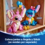 LEGO | Disney Ángela - Juguete de Construcción de Lilo y Stitch - Figura Articulada de Amiga de Stitch con 3 Globos de Corazón y