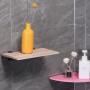 4 unidades de soporte para estante de cristal, soporte para suelo de cristal, soporte de cristal ajustable, abrazadera de