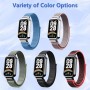 PaceBid Nailon Correa Compatible con Xiaomi Smart Band 9 Active(Mi Band 9 Active), Hombre Mujere Correa de Tela Elástica Solo