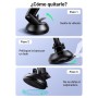 UGREEN Soporte Móvil Coche Salpicadero, Suporte Telemovel Carro para Parabrisas Brazo Ajustable Compatible con iPhone 16 15 14