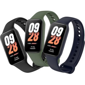 MIJOBS Correas Deportiva Compatible para Xiaomi Smart Band 8 Active, Silicona Correa de Suave y Transpirable Pulsera Compatible