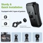 BTNEEU Soporte Movil Moto Impermeable 360° Rotación Soporte Móvil Moto Anti Vibración Soporte Teléfono Motocicleta con Pantalla