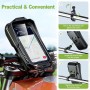 BTNEEU Soporte Movil Moto Impermeable 360° Rotación Soporte Móvil Moto Anti Vibración Soporte Teléfono Motocicleta con Pantalla
