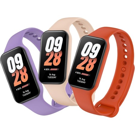 MIJOBS Correas Deportiva Compatible para Xiaomi Smart Band 8 Active, Silicona Correa de Suave y Transpirable Pulsera Compatible