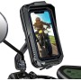 BTNEEU Soporte Movil Moto Impermeable 360° Rotación Soporte Móvil Moto Anti Vibración Soporte Teléfono Motocicleta con Pantalla