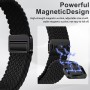 PaceBid Nylon Correa para Xiaomi Smart Band 9 Active (Xiaomi Mi Band 9 Active), Hombres Mujeres Trenzada Magnética Reloj de