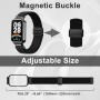 PaceBid Nylon Correa para Xiaomi Smart Band 9 Active (Xiaomi Mi Band 9 Active), Hombres Mujeres Trenzada Magnética Reloj de