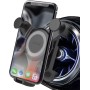 ICAILIN Soporte movil Coche,Soporte para teléfono móvil ventilado Circular para Coche Gravedad automática Ajustable para