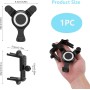 ICAILIN Soporte movil Coche,Soporte para teléfono móvil ventilado Circular para Coche Gravedad automática Ajustable para