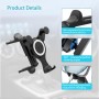ICAILIN Soporte movil Coche,Soporte para teléfono móvil ventilado Circular para Coche Gravedad automática Ajustable para