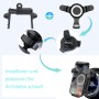 ICAILIN Soporte movil Coche,Soporte para teléfono móvil ventilado Circular para Coche Gravedad automática Ajustable para
