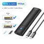 ORICO Carcasa SSD M2 NVMe SATA 10Gbps USB 3.2 Gen 2 NVMe 5Gbps M2 SATA