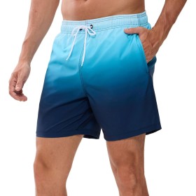 Bañador Hombre de Secado Rápido Impermeable Bañadores Largo, Traje de Baño para Natacion Piscina Corto Pantalones, Verano Shorts