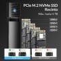 ORICO Carcasa SSD M2 NVMe SATA 10Gbps USB 3.2 Gen 2 NVMe 5Gbps M2 SATA
