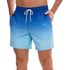 Bañador Hombre de Secado Rápido Impermeable Bañadores Largo, Traje de Baño para Natacion Piscina Corto Pantalones, Verano Shorts