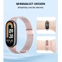 Astorgos Correa Metálica Compatible con Xiaomi Mi Band 9/8, Pulsera de Repuesto de Acero Inoxidable con Cierre Ajustable para