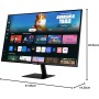 SAMSUNG LS27DM500EUXEN - Smart Monitor M5 de 27" Full HD (1920 x 1080, 16:9, 144Hz, 4ms, AMD FreeSync, Modo Eye Saver, Flicker