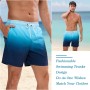 Bañador Hombre de Secado Rápido Impermeable Bañadores Largo, Traje de Baño para Natacion Piscina Corto Pantalones, Verano Shorts