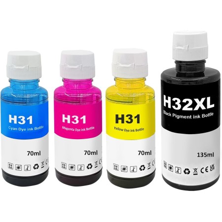 LAIPENG 31 32XL Tinta Compatible con HP 31 32 XL para Smart Tank 315 319 455 515 516 530 555 558 559 570 655 670 790 5105 7005