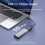 IDsonix-carcasa de SSD M.2 NVMe SATA, carcasa de protocolo Dual, caja 