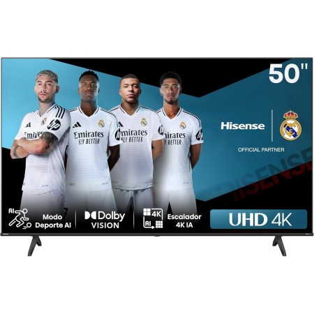 Hisense 50A6N - UHD 4K,VIDAA Smart TV, 50 Pulgadas, Dolby Vision, Modo Juego Plus, DTS Virtual X, Control por Voz televisor,