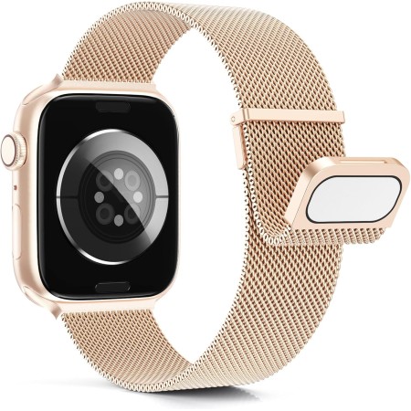 Higgs Metal Correa Compatible con Correa Apple Watch 40mm 41mm 38mm 44mm Ultra 2 49mm 45mm 42mm 46mm,Correas Double Magnética