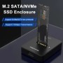 Protocolo Dual M.2 NVME SATA SSD estación de acoplamiento Base carcasa