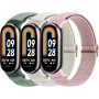 Wanme Correa Elástica para Xiaomi Smart Band 9 / Xiaomi Mi Band 8 Correas, Pulseras Suave Ajustables de Nylon Deportivo de