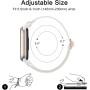 Wanme Correa Elástica para Xiaomi Smart Band 9 / Xiaomi Mi Band 8 Correas, Pulseras Suave Ajustables de Nylon Deportivo de
