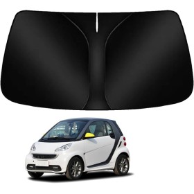 BAYAJIAZ Parasol para Parabrisas Delantero Coche para Smart Fortwo 451 Coupe 2007-2014 Protección Rayos UV Protector Solar