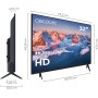 Cecotec TV, Televisor LED de 32Pulgadas 0 Series 0032S. Pantalla 32 Pulgadas, HD, Resolución de imágenes y Videos óptima,