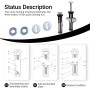 Kit 4 Tornillos Tapa WC Universales de Acero Inoxidable para Asiento de Inodoro, Accesorios de Mantenimiento de La Cubierta del