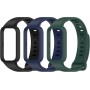 Xisair 3 Piezas Pulseras Compatible con Xiaomi Band 9 Active/Redmi Smart Band 3 Correas de Silicona Sport Pulsera Accesorios