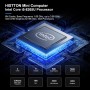HISTTON Fanless Mini PC Industrial PC, Dual Core Core i5-8265U, DDR4 16GB RAM 512GB SSD, 2 RS232 COM, 2 LAN, 2 HD Dual Output,