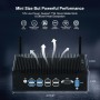 HISTTON Fanless Mini PC Industrial PC, Dual Core Core i5-8265U, DDR4 16GB RAM 512GB SSD, 2 RS232 COM, 2 LAN, 2 HD Dual Output,