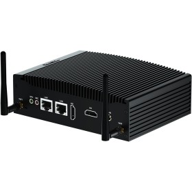 HISTTON Fanless Mini PC Industrial PC, Dual Core Core i5-8265U, DDR4 16GB RAM 512GB SSD, 2 RS232 COM, 2 LAN, 2 HD Dual Output,
